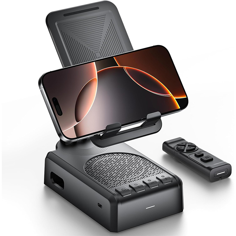 Foldable bluetooth speaker charger with remote control