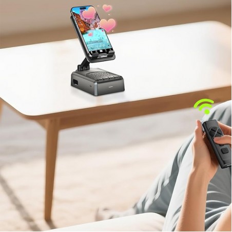 Foldable bluetooth speaker charger with remote control