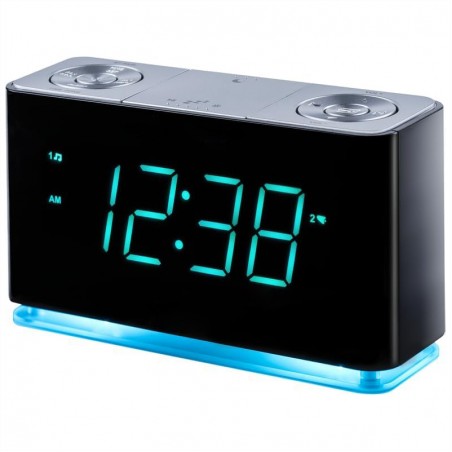 Time display LED night light bluetooth speaker charger
