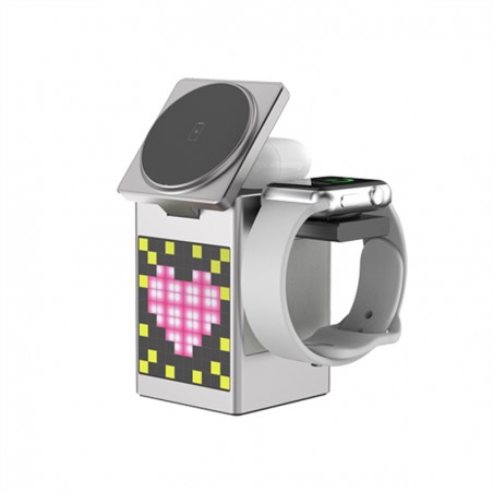 Cartoon pixel multifunctional bluetooth speaker charger