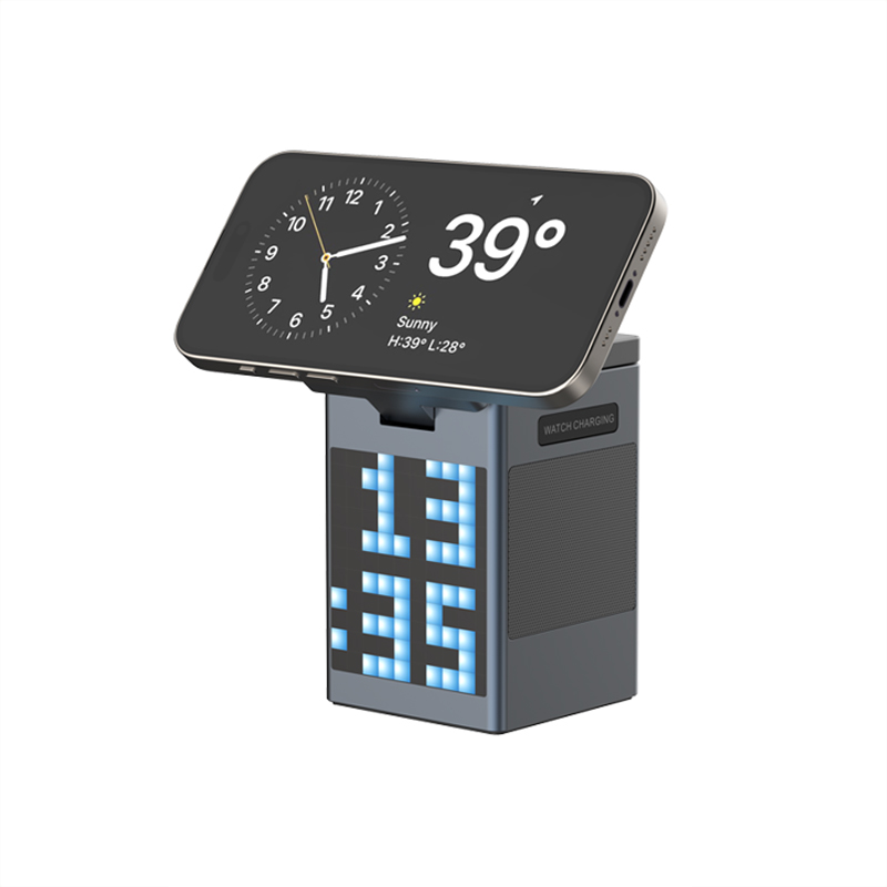 Cartoon pixel multifunctional bluetooth speaker charger