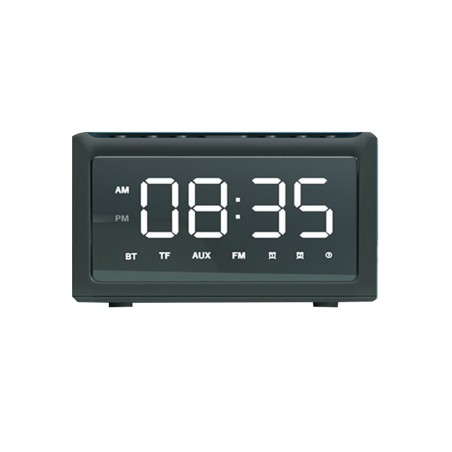 LED display time wireless bluetooth speaker charger