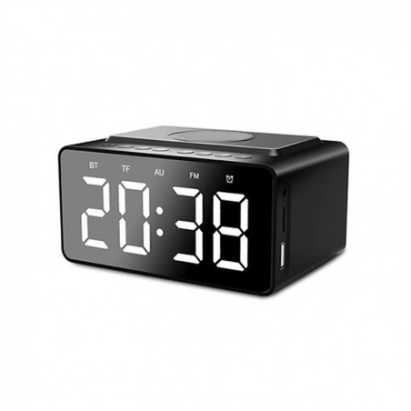 Portable wireless time display bluetooth speaker charger