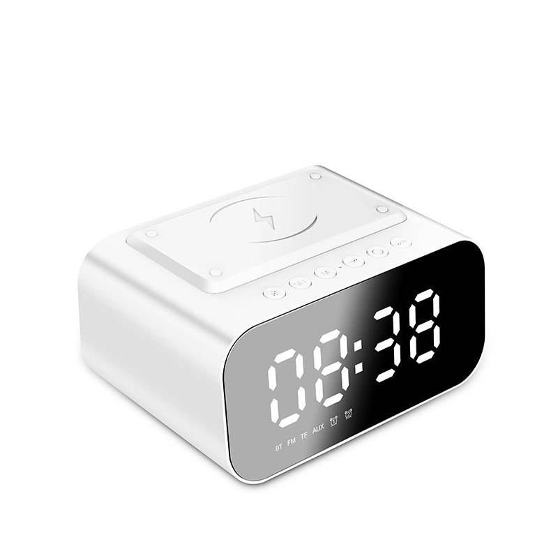 Portable wireless time display bluetooth speaker charger