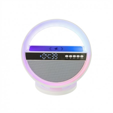 Digital alarm clock wireless bluetooth speaker charger