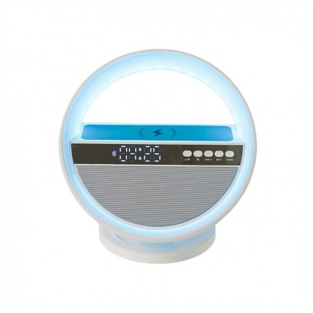 Digital alarm clock wireless bluetooth speaker charger