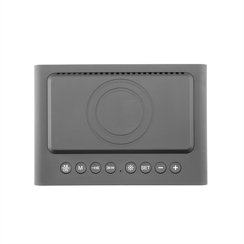 Digital screen alarm clock bluetooth speaker charger