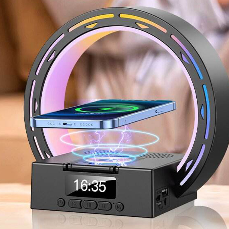 Colorful LED light wireless bluetooth speaker charger