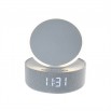 Simple foldable time alarm clock Bluetooth speaker charger