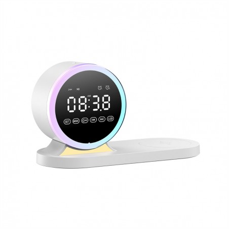 Simple and stylish RGB night light Bluetooth speaker charger