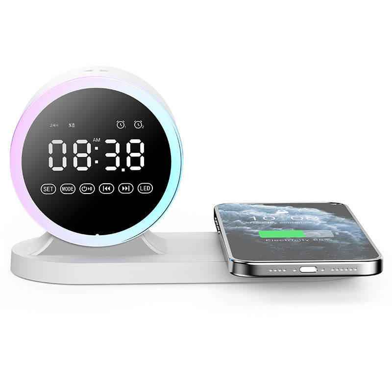 Simple and stylish RGB night light Bluetooth speaker charger