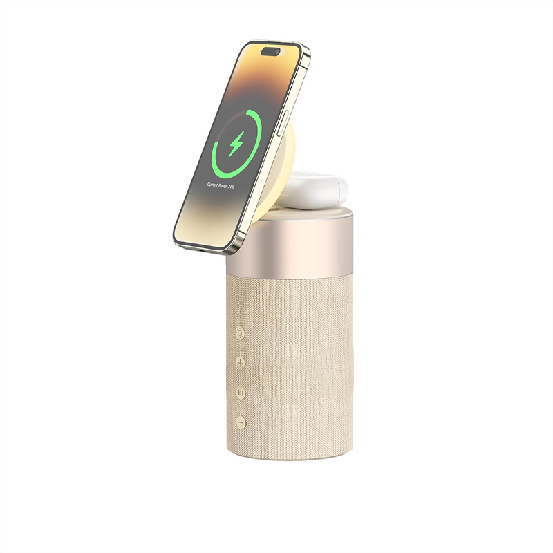 Simple foldable 2 in 1 Bluetooth speaker charger