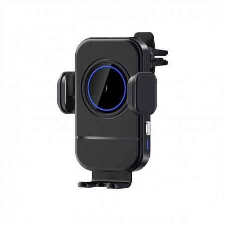 Push-button electric opening and closing wireless car charger