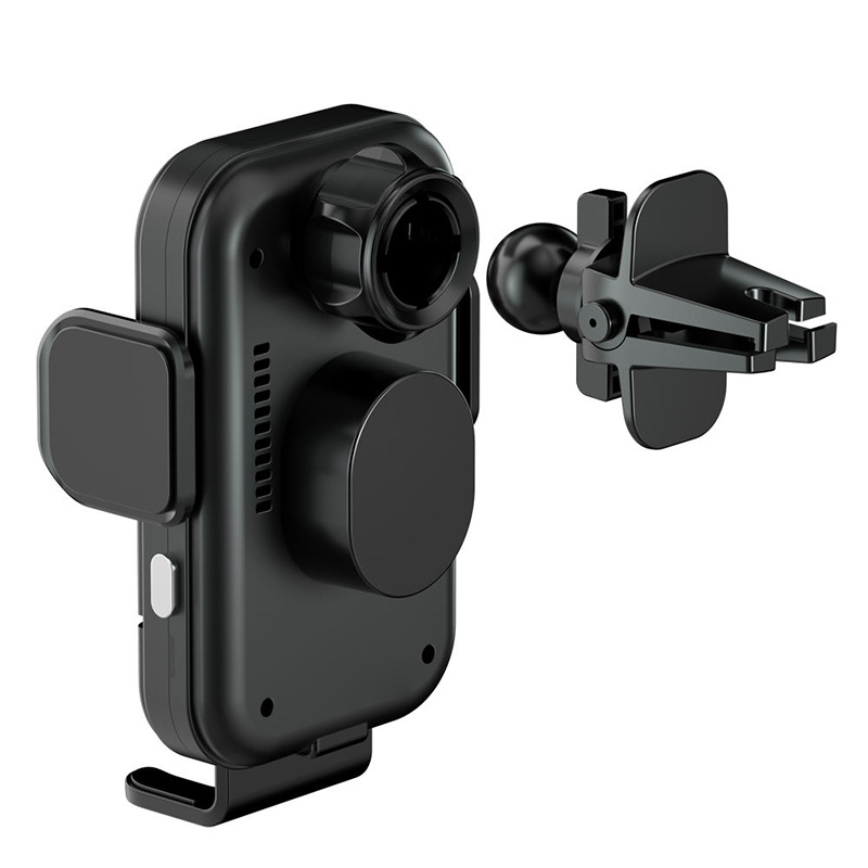 Push-button electric opening and closing wireless car charger