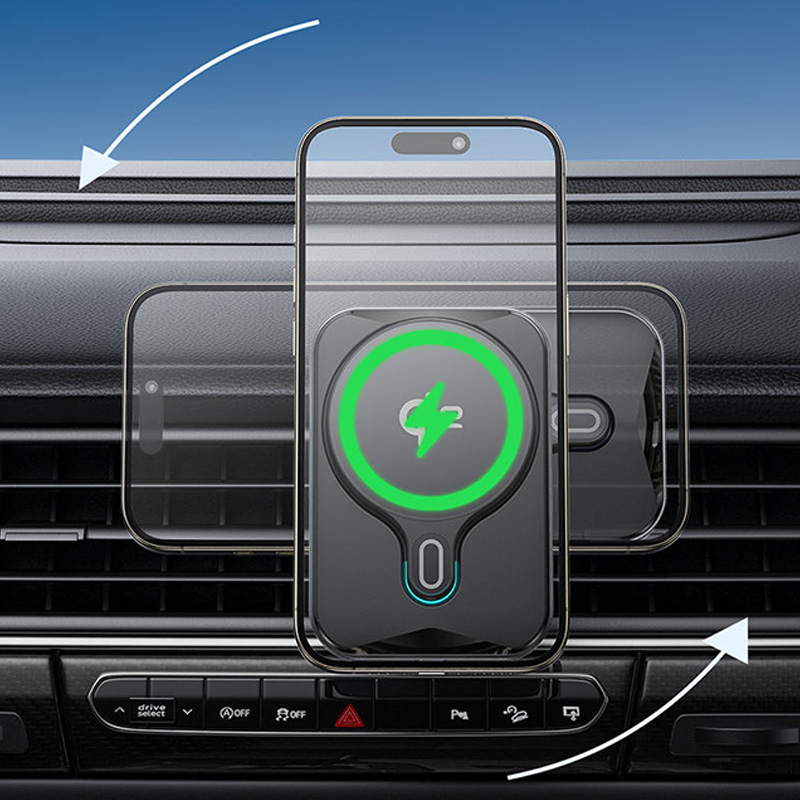 Rotatable and adjustable wireless car charger