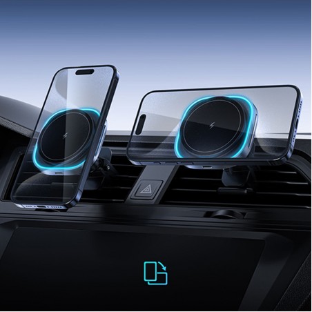 Fast magnetic air outlet wireless car charger