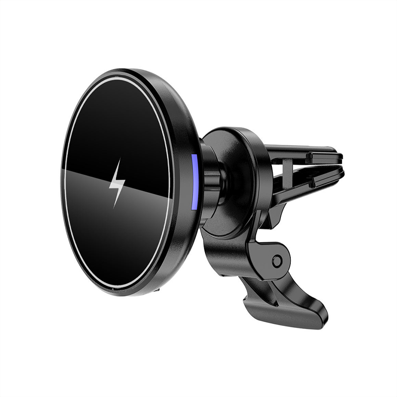 Black magnetic fast charging car charger