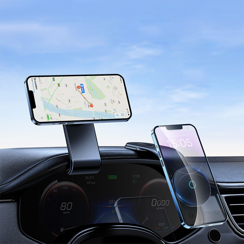 Bendable metal arm fast charging car charger