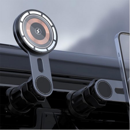 360 degree rotating magnetic wireless car charger