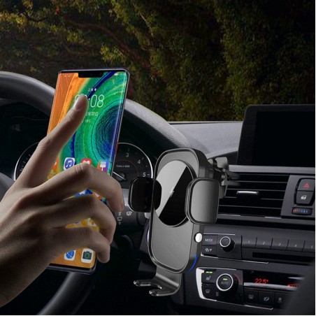 Wireless automatic clamping car charger