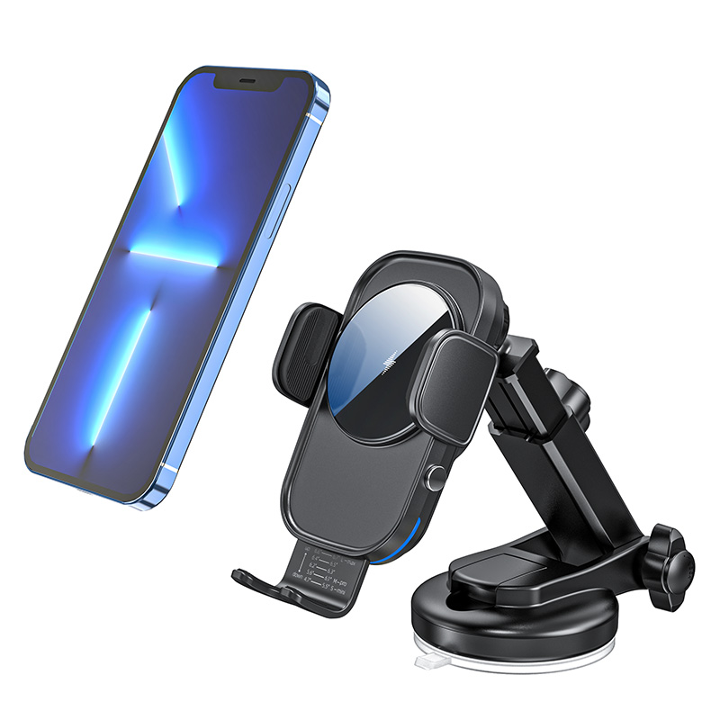 Wireless automatic clamping car charger