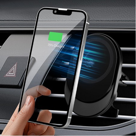 Fast charging air vent clip car charger