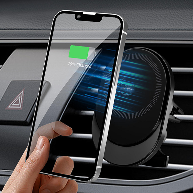 Fast charging air vent clip car charger