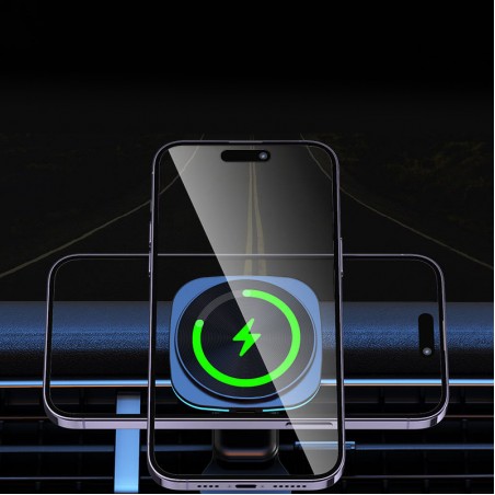 Magnetic wireless fast charging car charger