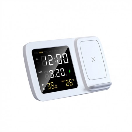 Digital calendar alarm clock multi-function wireless charger