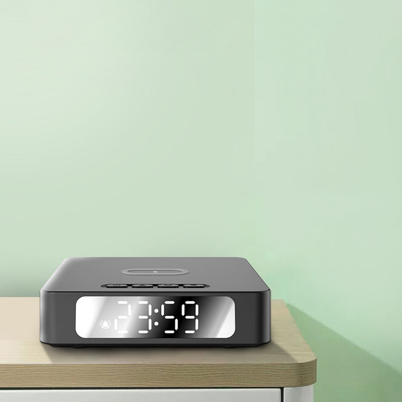 Bedside digital clock multifunctional wireless charger