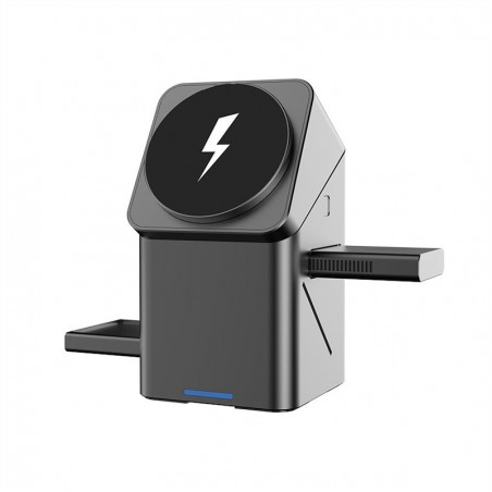 Rotating foldable multifunctional wireless charger