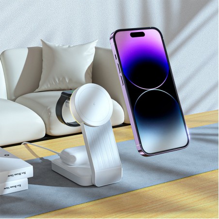 3 in 1 foldable magnetic portable charger