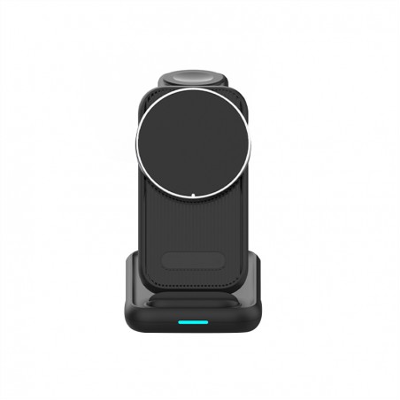 Black foldable 3 in 1 magnetic portable charger