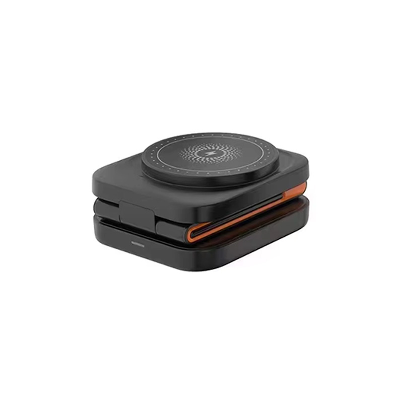 Multi-axis large-angle foldable magnetic portable charger