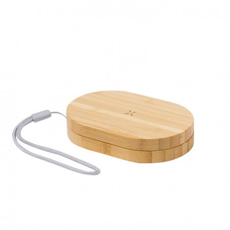 Wooden rotatable wireless portable charger