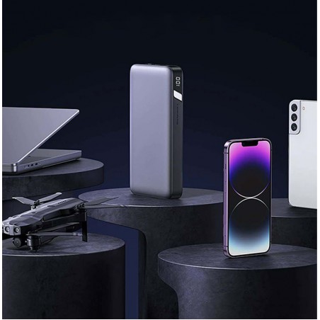 Gray two-way fast charging large capacity portable charger