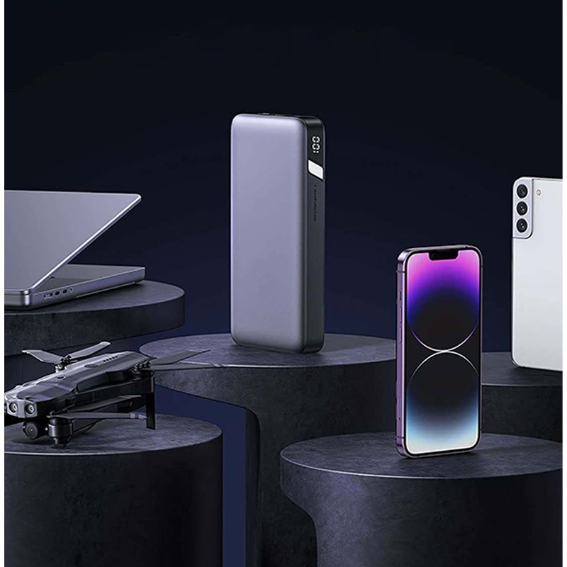Gray two-way fast charging large capacity portable charger