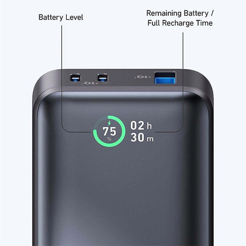 Black high-speed charging portable charger