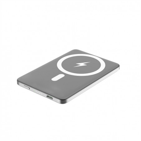 Gray ultra-thin magnetic portable charger
