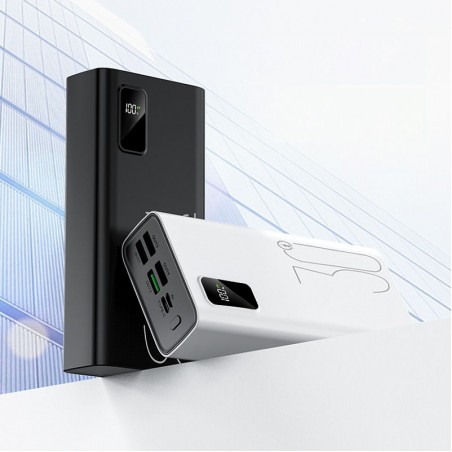 High capacity digital display portable charger