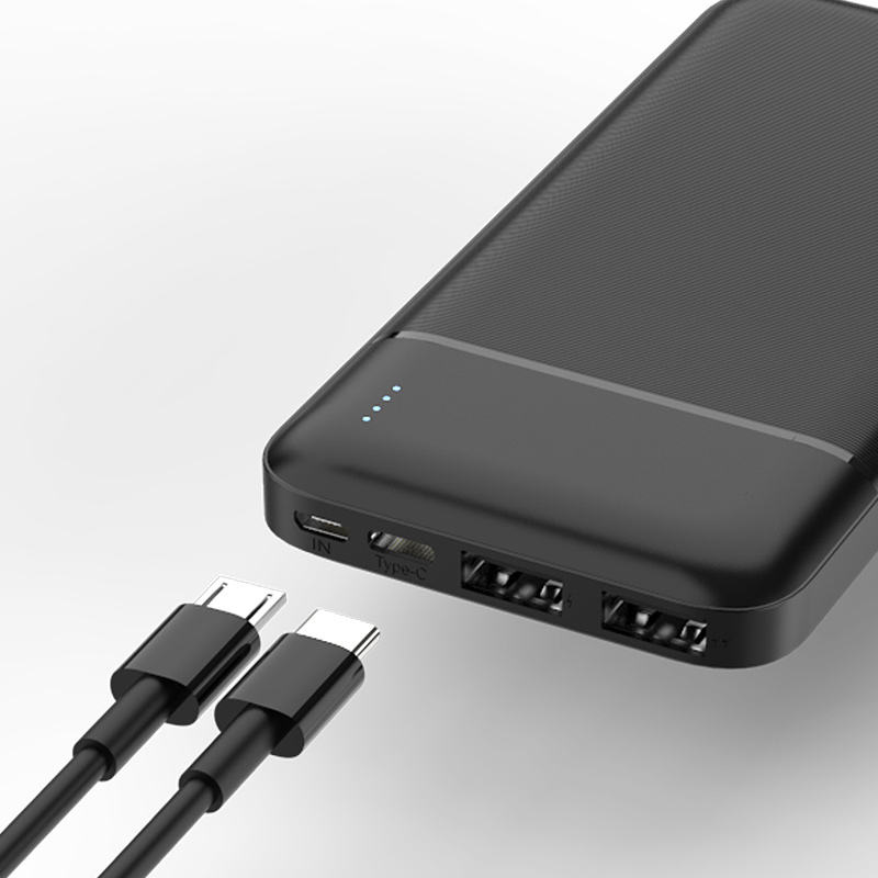 Simple 10000 mAh thin and light portable charger