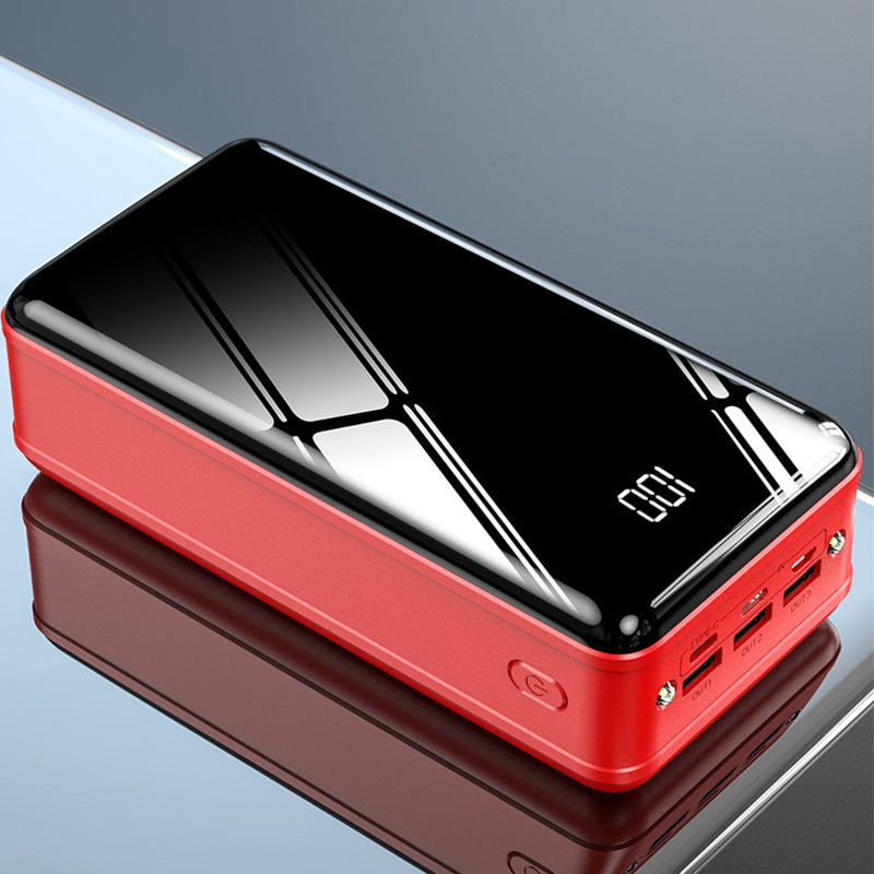 Mirror large capacity fast charging portable charger