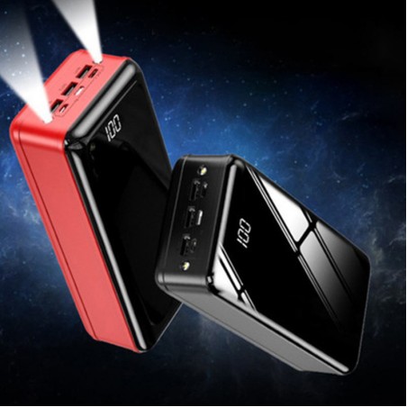 Mirror large capacity fast charging portable charger