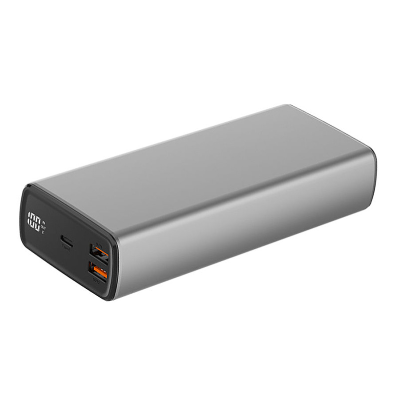 Gray fast charging large capacity portable charger