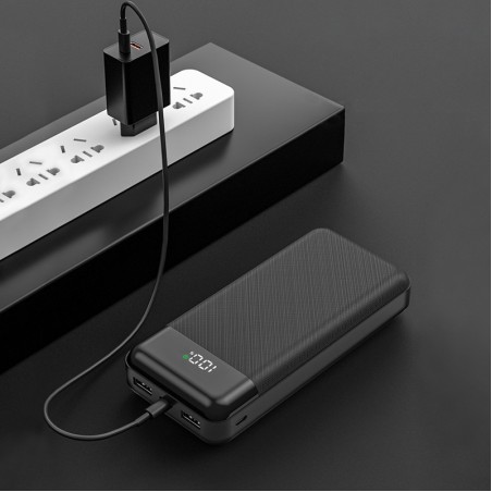 Fabric pattern high capacity portable charger