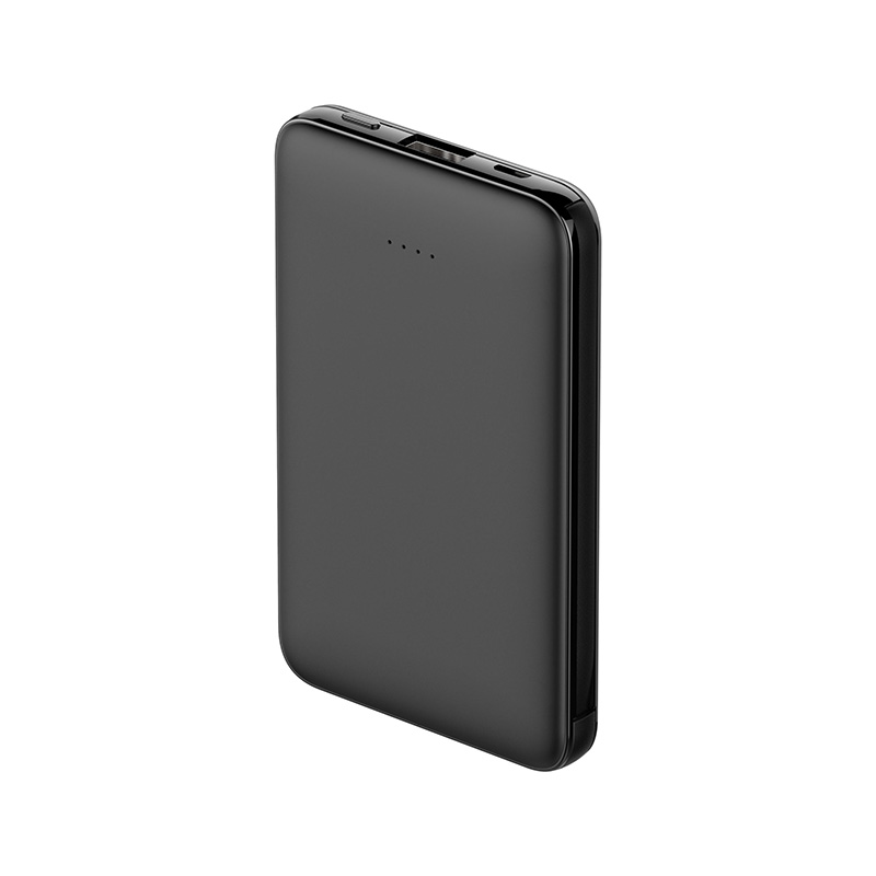 Ultra-thin alloy built-in cable portable charger