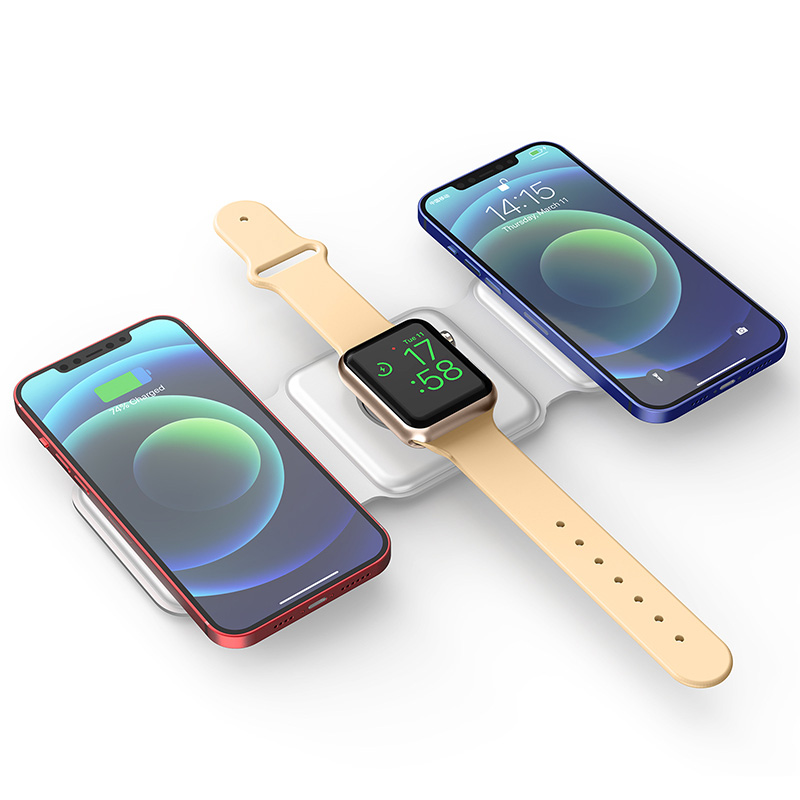 Foldable 3 in 1 fast charging portable charger