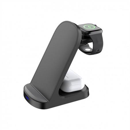 Desktop vertical magnetic wireless charger with stand