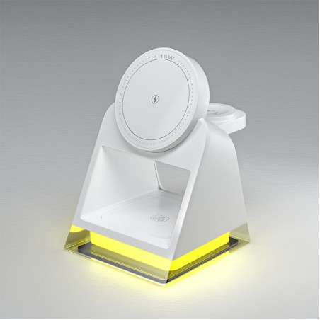 Desktop 3 in 1 wireless charger with stand