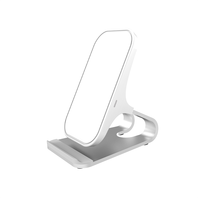 Vertical fan cooling wireless charger with stand